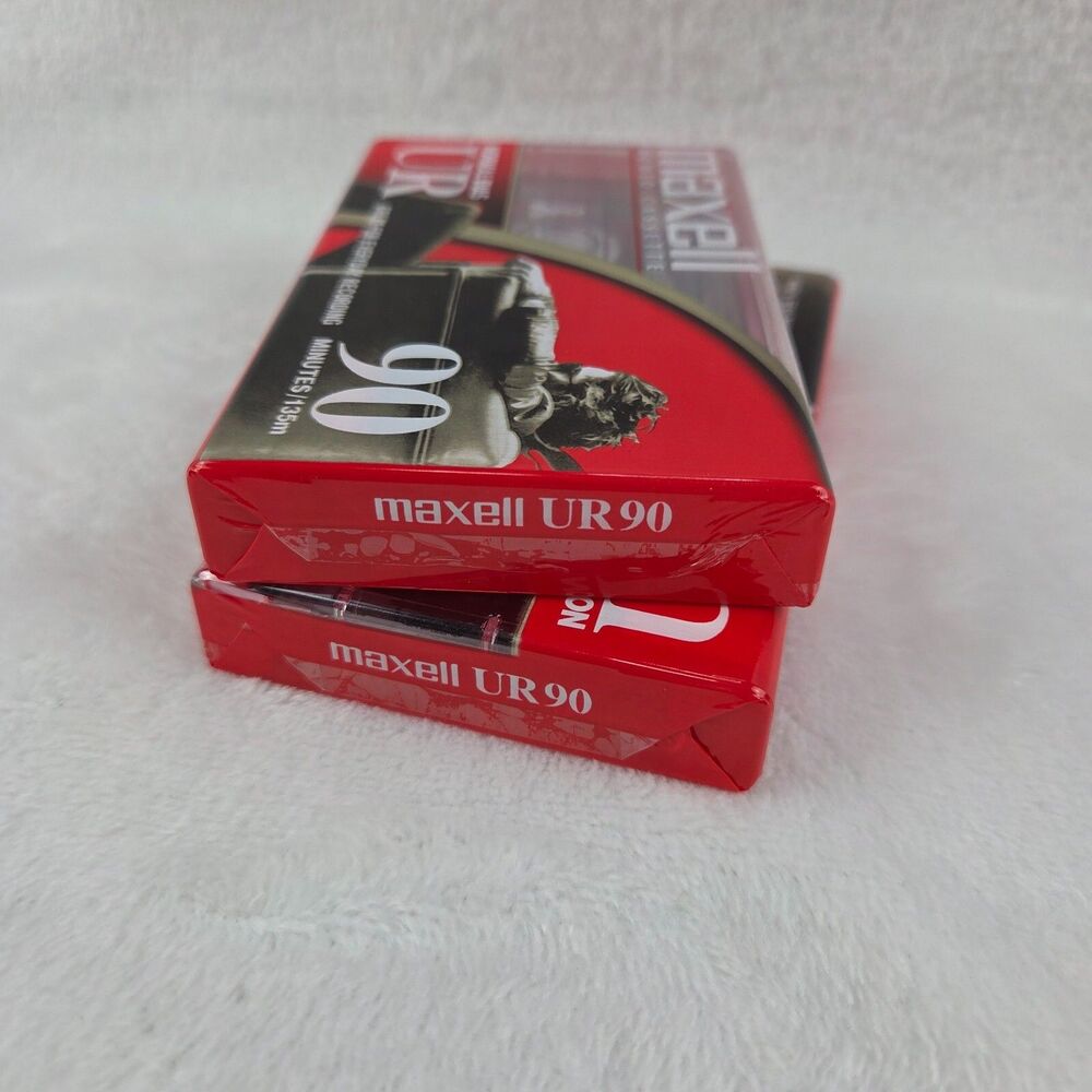 New MAXELL Normal Bias UR 90 Min Audio Cassette Tapes Lot of 2 Sealed - Picture 4 of 4